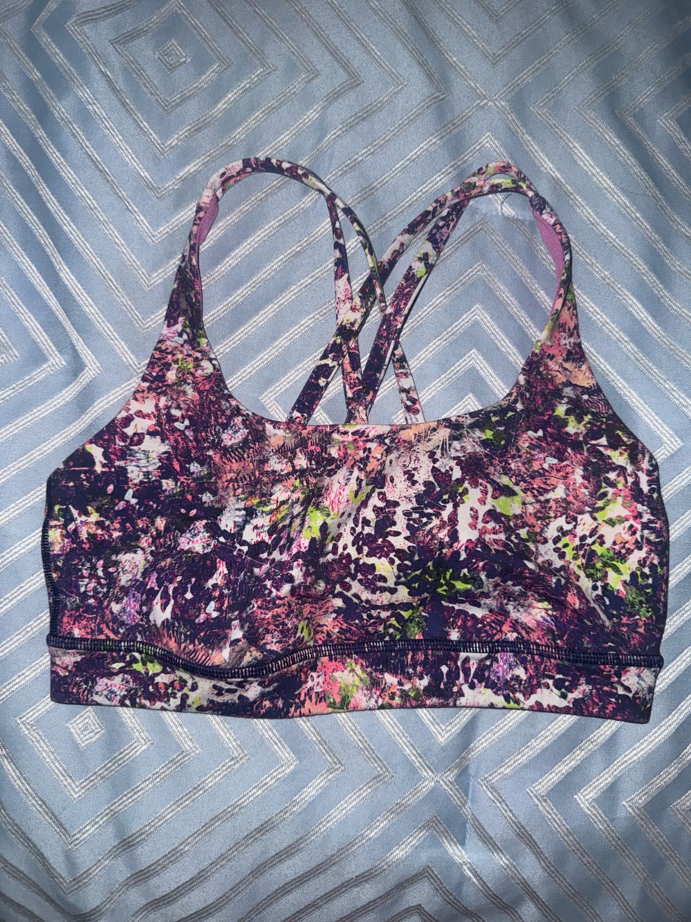 Lululemon energy bra seawheeze 2019 size 6